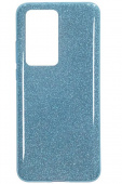 Силиконовая противоударная накладка Diamond для Xiaomi Redmi Note 11 Pro 4G голубой