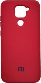 Накладка Silicone Case для Xiaomi Redmi Note 9 (красный)