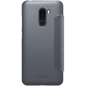 Книжка NILLKIN Sparkle leather case для Xiaomi Pocophone F1 (Серый)