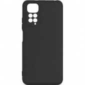 Силиконовая накладка без логотипа Silky soft-touch для Redmi Note 11 4G черный