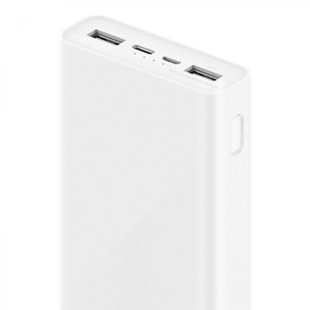 Внешний аккумулятор Xiaomi Mi Power Bank 3 20000 mAh (PLM18ZM) Белый -  Q-HOME