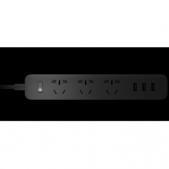 Удлинитель Xiaomi Power Strip (3 розетки; 3 USB) (Черный)