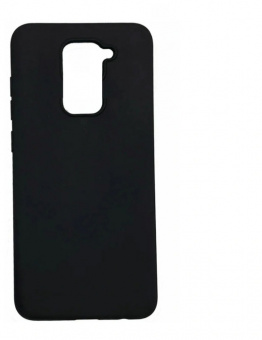 Накладка Silicone Case для Xiaomi Redmi Note 9 (Черный)