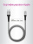Кабель MFI STRONG USB 2.0 - Lightning, 1.2м, серый, нейлоновая оплетка, усиленные штекеры, OLMIO