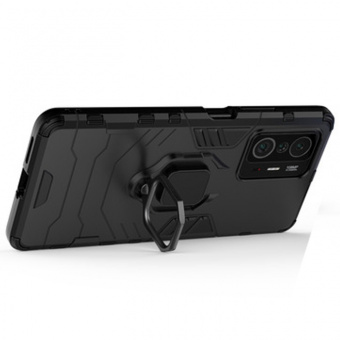 Противоударная накладка Armor Case с кольцом для Xiaomi Mi 11T/Mi 11T Pro черный