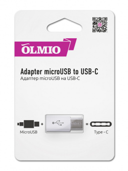 Адаптер microUSB to USB-C, OLMIO