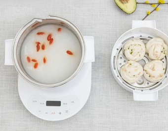 Мультиварка Xiaomi QCOOKER Multipurpose Electric Cooker (CR-DR01) плита, 2 кастрюли, сковорода (white)