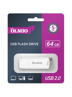 USB флеш накопитель U-181, 64GB, USB2.0, OLMIO
