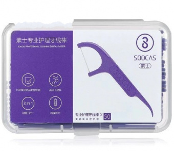 Зубная нить Xiaomi Soocas/Dr.Bei Floss Pick (50 штук)