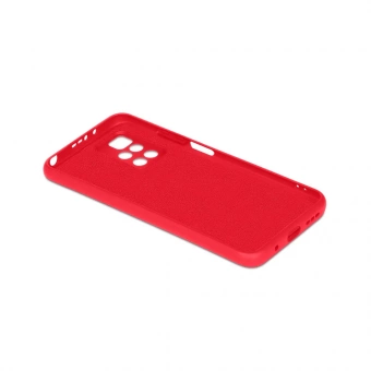 Накладка Silicon Microfiber DF для Redmi 10/10 Prime (Красный)