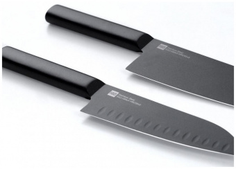 Набор кухонных ножей  Xiaomi Huo Hou Black Heat Knife Set (2 шт.)