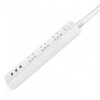 Удлинитель Xiaomi Power Strip (3 розетки; 3 USB) (Белый)
